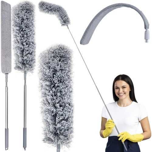 Четка за почистване с два накрайника и удължаваща се дръжка