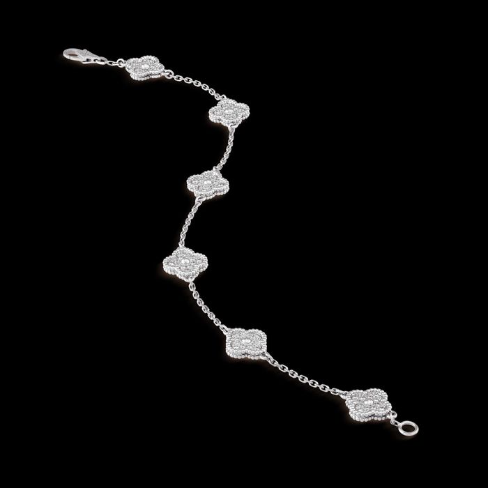 Van Cleef & Arpels VCA Gold 6 Motifs Sweet Alhambra Дамска Гривна