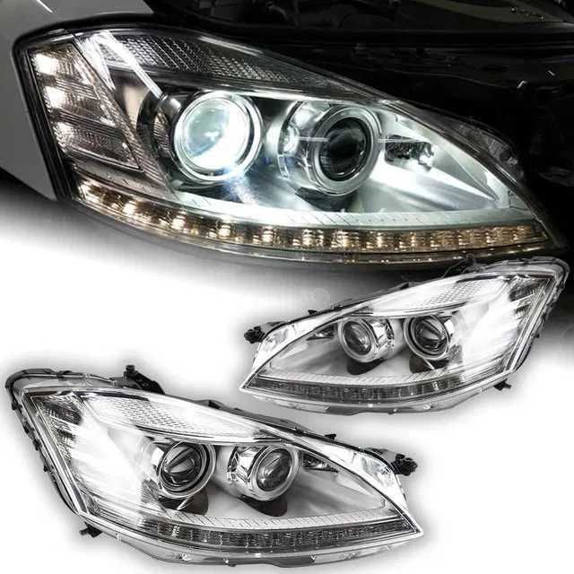 LED фарове за Mercedes W221 S-Class Facelift – диодни фарове с лупи