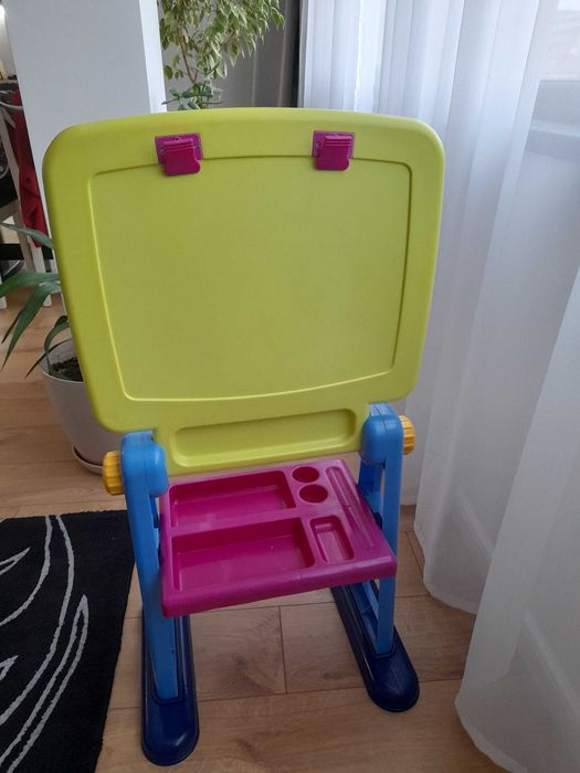 Детска дъска за рисуване и писане, бяла дъска магнитна, Playgo, голяма