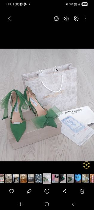 Jimmy choo ayollar tufligi arginali