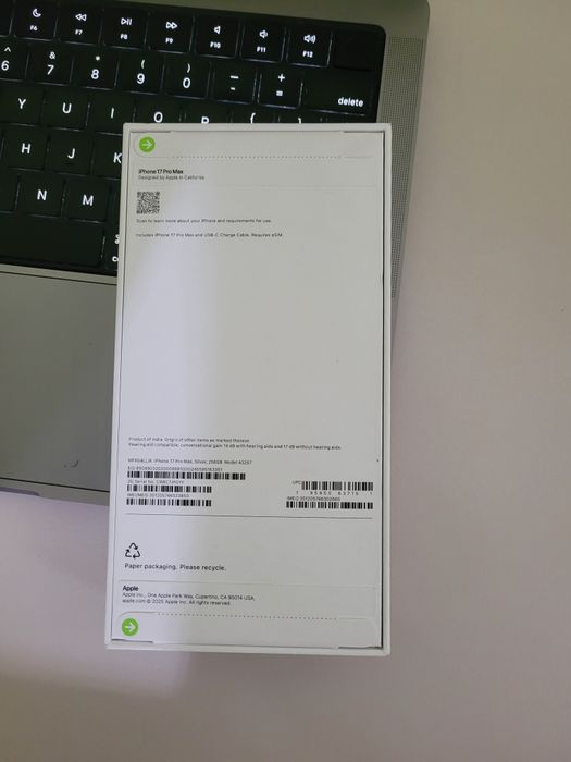 Iphone 17 Pro Max 256Gb Silver E-sim