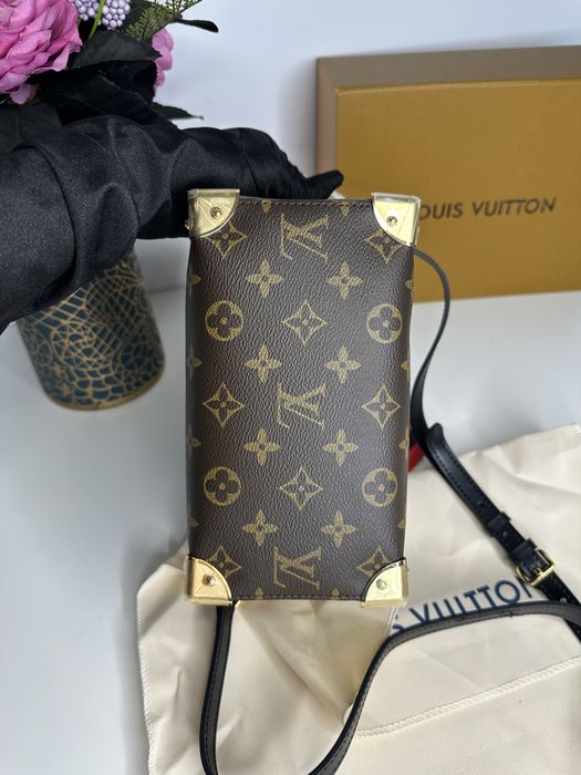 Geanta de lux Louis Vuitton speedy trunk 20 piele canvas cutie cadou30