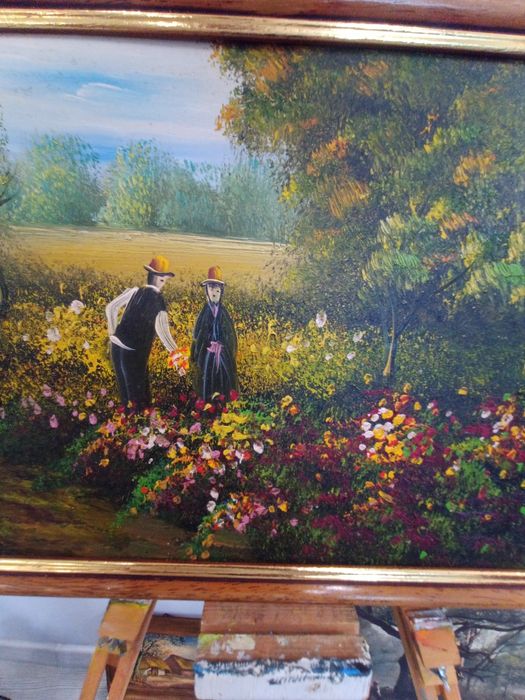 Идилия в Цветната Градина (Маслени Бои)