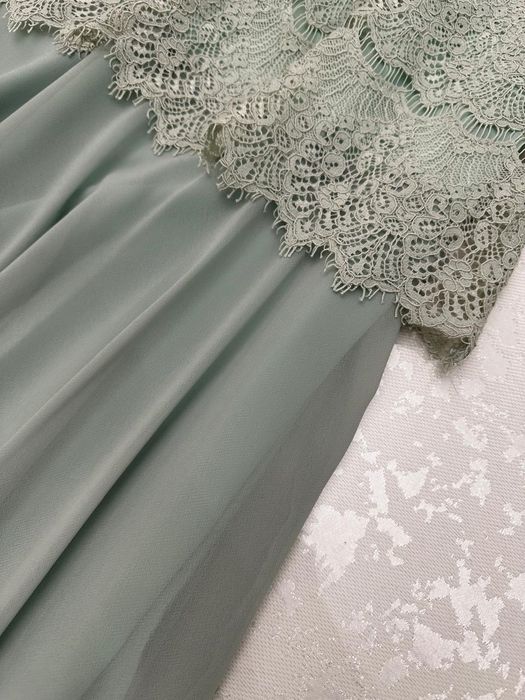 Платье вечернее мятное