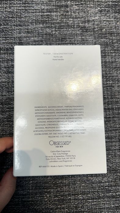 Calvin Klein Obsessed for men parfum