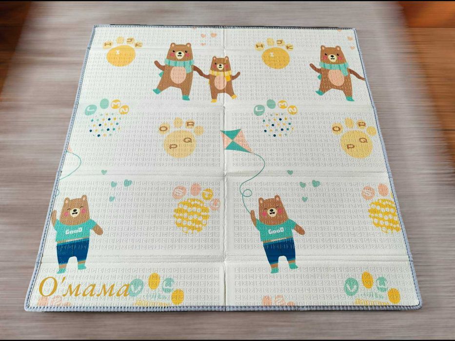 НОВО! 150х150см. Сгъваемо килимче за игра/ Термо постелка за кошара