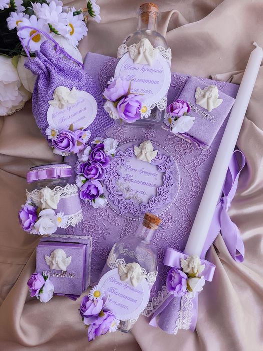 Комплекти за кръщене с велур