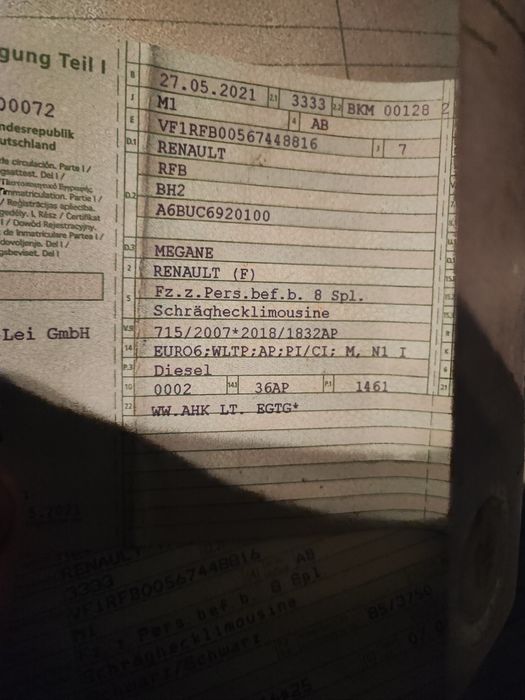 Renault Megane 1,5dci Automatik