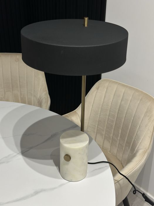 Lampa Birou Neagra din Marmura - Phant Kave The Home | NOU | 2 Bucati