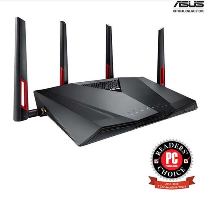 Router Wireless ASUS Gigabit RT-AC88U Dual-Band 1000 + 2167 Mbps VPN Server USB 3.0 nou sigilat