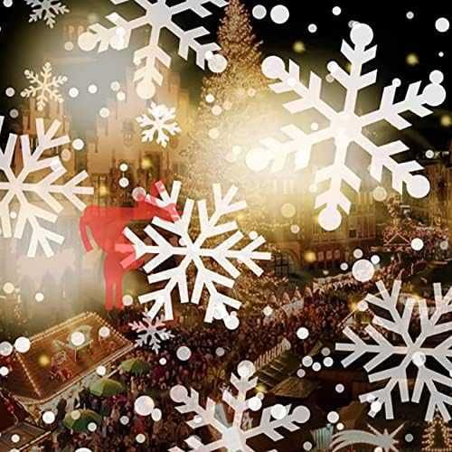 Коледна украса снежинки LED Лазерен прожектор,проектор,коледен