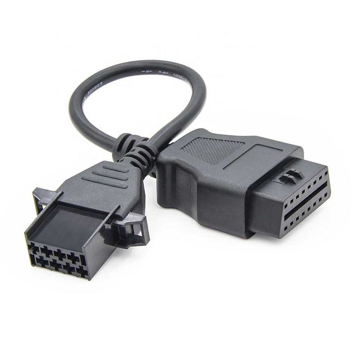 Кабел преходник Opel 10, Renault 12 ,volvo 8 (pin) към 16 pin obd2