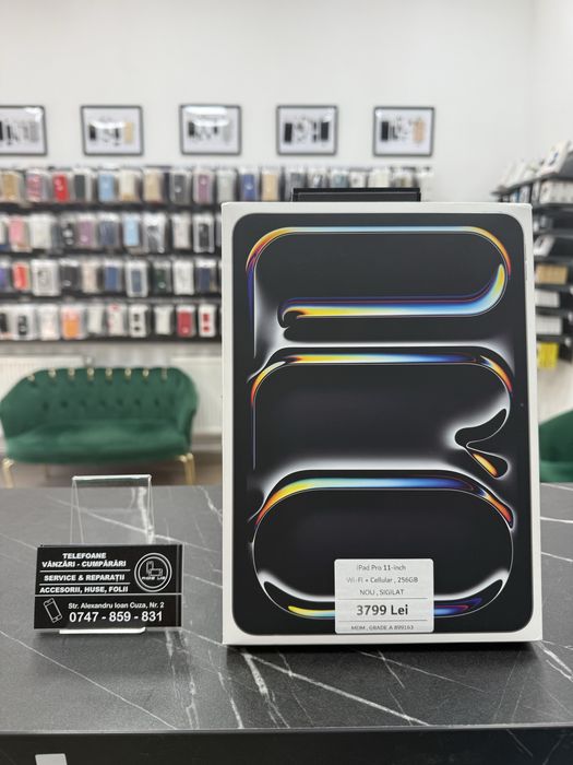 iPad Pro 11-inch | M5 | 256Gb | Wi-Fi + Cellular | MDM | NOU | 2 Ani Garantie | phonelab.ro