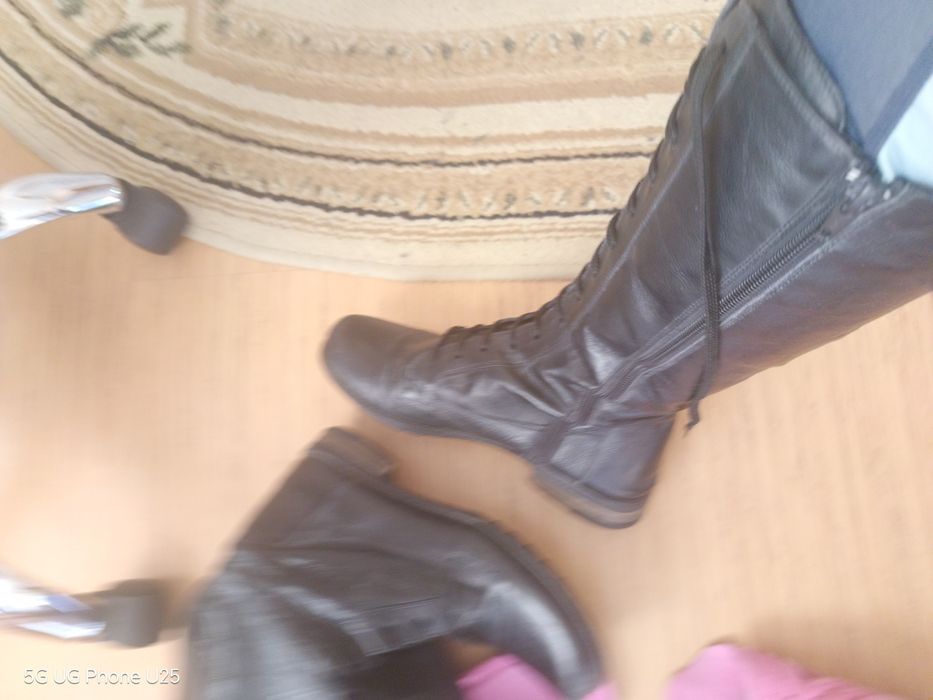 Ботуши естествена кожа 38 отлични