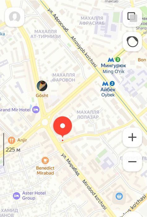 Продаётся 2/2/3 53м2 (Ориентир Мирабад Авеню - гостиница Россия)