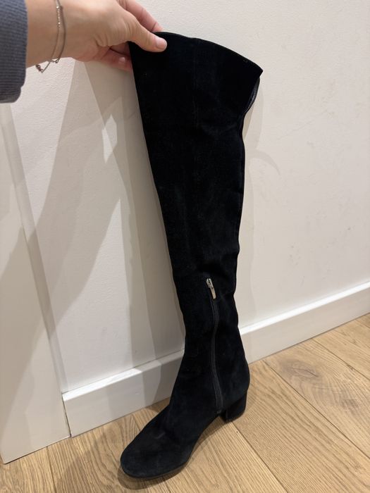 Cizme lungi din piele intoarsa Marc Lewis