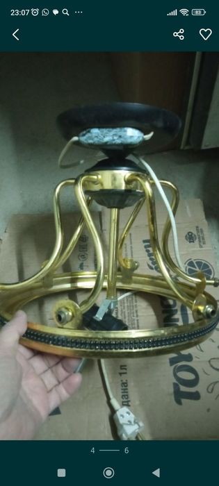 Люстра лёгкая большая город