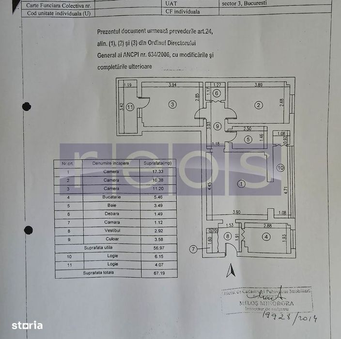 Vanzare 3 Camere Semidecomandat -Dristor