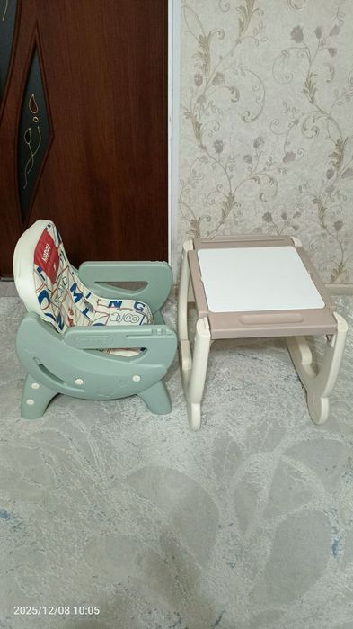 Детский стульчик для кормления и игр 3 в 1