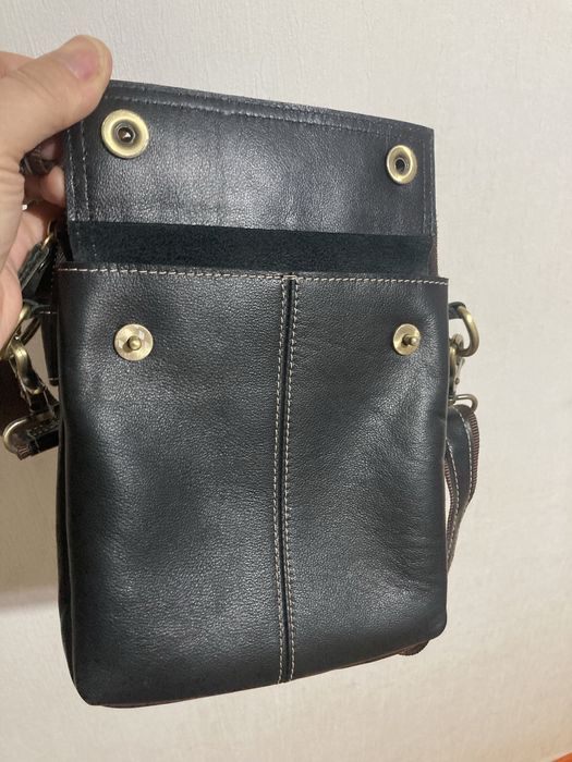 Кожаная барсетка