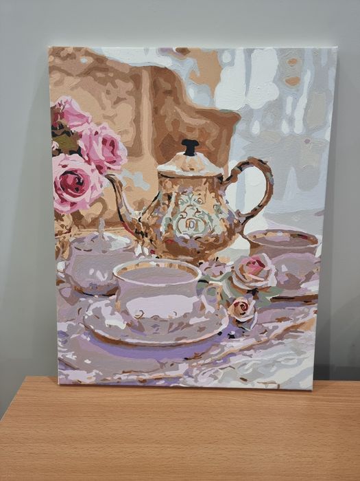 Продам интерьерную картину "чайный сервиз"
