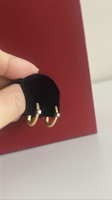 Серьги с бриллиантами 750 проба