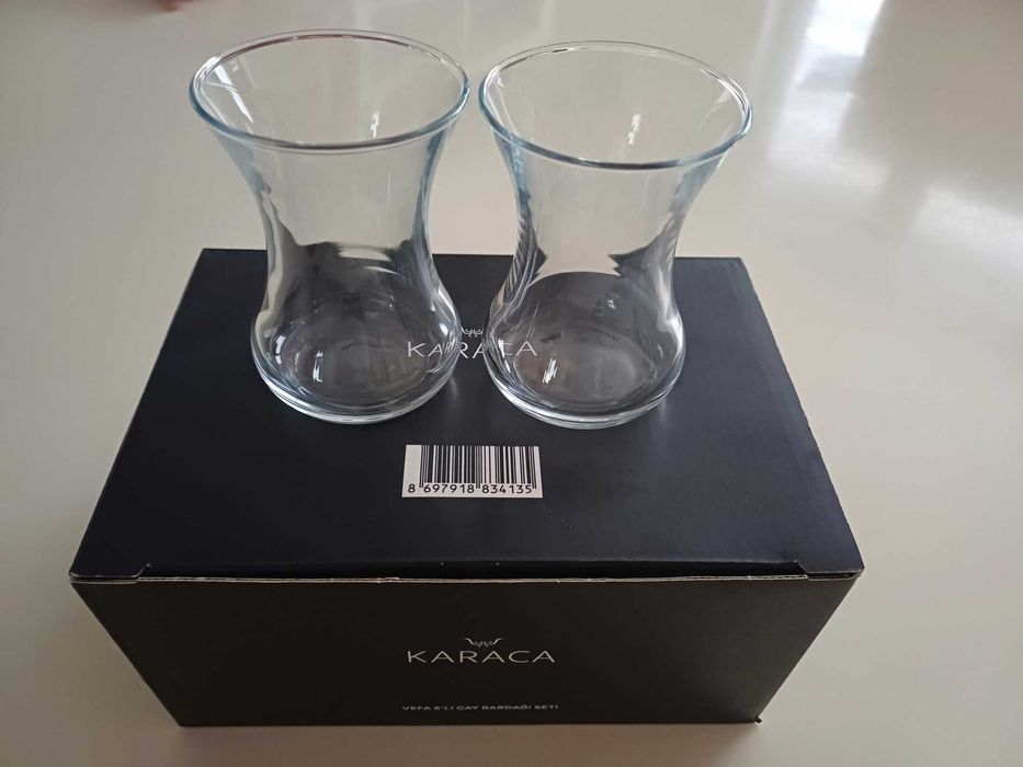 Karaca, нови чаши за турски чай, 6 броя