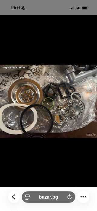 Еднокоритен умивалник за вграждане