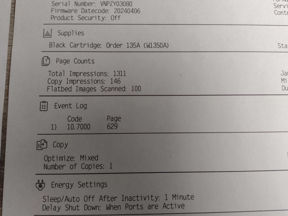 3v1 Printer HP LaserJet M234d