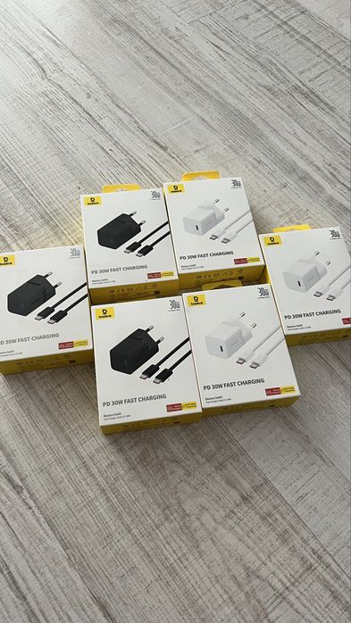 Зарядно Baseus GaN5 Mini 30W PD (Type-C) + кабел - ново, запечатано