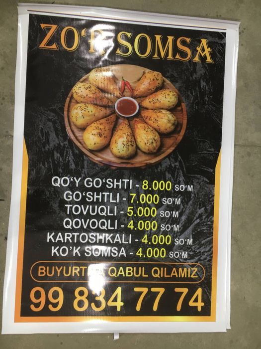 Baner tashqi reklama orakal bukva harf banner naklenka telefon uy poli