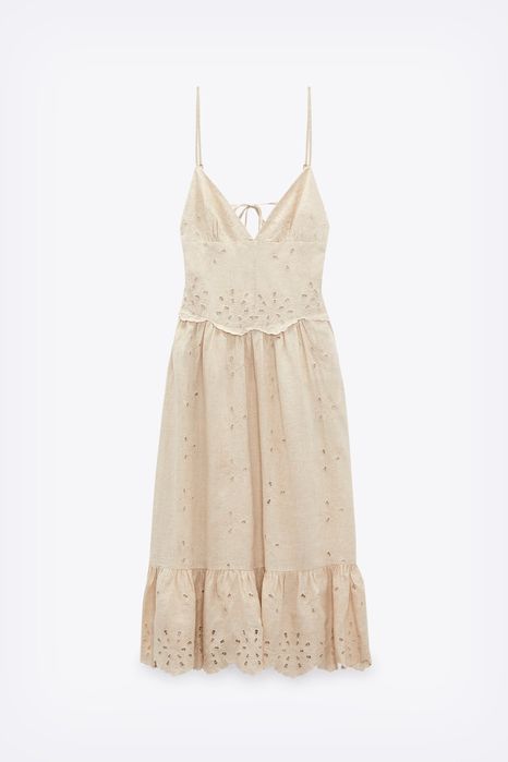 Rochie in cu brodarie Zara summer edition