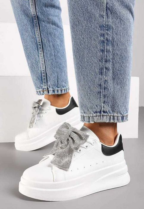 Дамски кецове с панделка от камъни