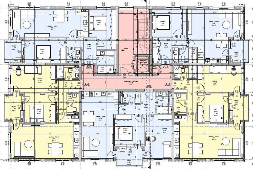 Тристаен апартамент в строеж нова сграда град Стара Загора