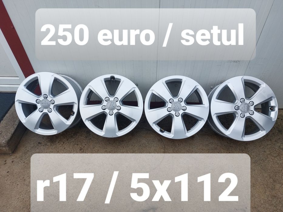 Jante aluminiu ORIGINALE r17 / Audi Vw Skoda Seat / 5x112