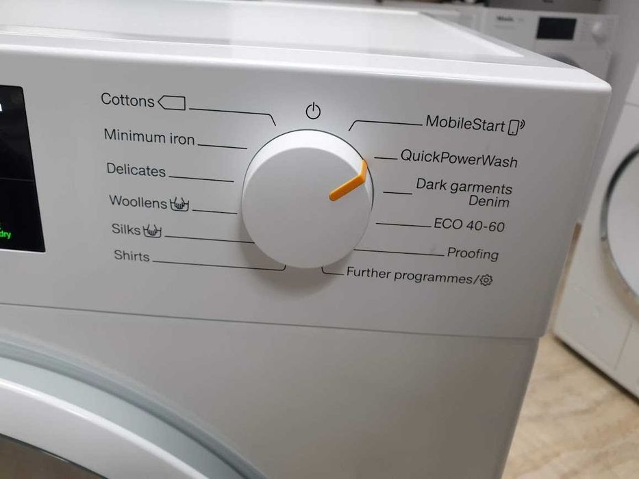 UK - 9Кг - Miele W1 Пералня Series Black & White PowerWash Миеле 12м Гаранция