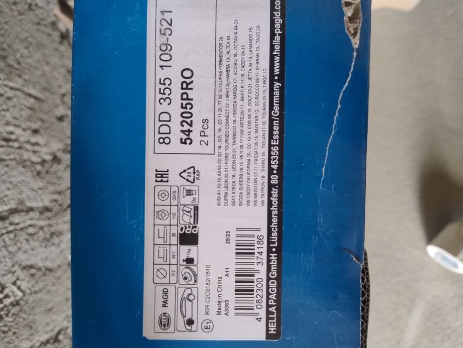 Discuri+ plăcute frână Hella Pagid  - Audi, VW, Skoda, Seat,