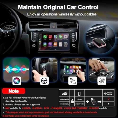 Нов Безжичен Apple CarPlay адаптер USB Plug & Play iPhone iOS 12+ кола