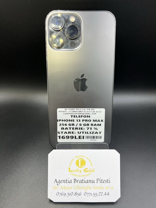 Iphone 13PRO MAX 256GB 6GB RAM Baterie 71% cod produs 25184