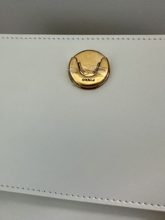 Чисто нова чанта и колан Pinko в бял цвят