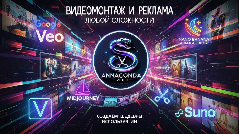 Видеомонтаж и реклама любой сложности