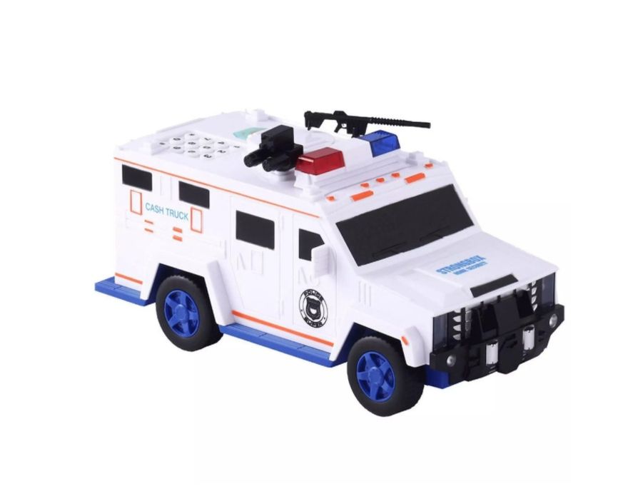 Pusculita Electronica , Masina de politie, Cu PIN, Alb