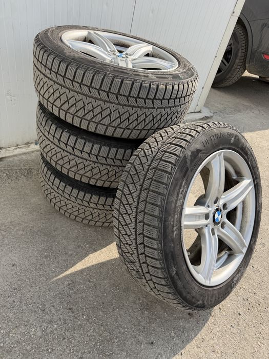 Jante Bmw 5x120 R17 cu anvelope iarna senzori   225/55/17 DOT 2124
