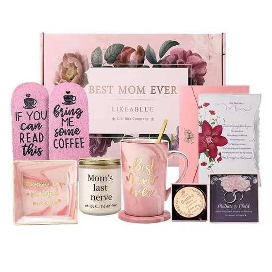 Подаръчен комплект за деня на жената релакс подарък майка чаша свещ