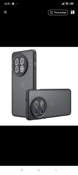 One plus 13,plus 13R силиконов кейс с матов прозрачен гръб нов модел