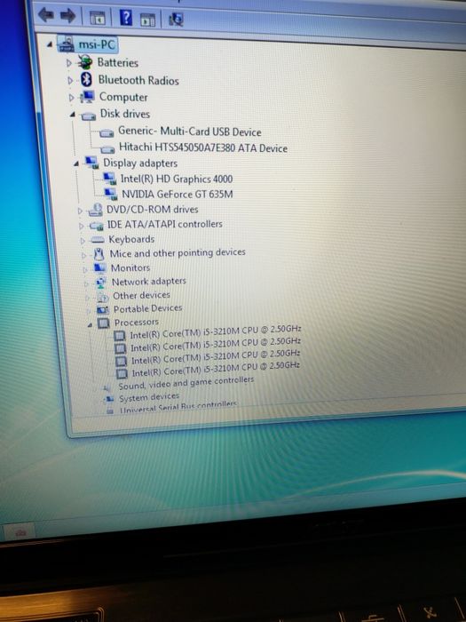 Laptop MSI gaming i5