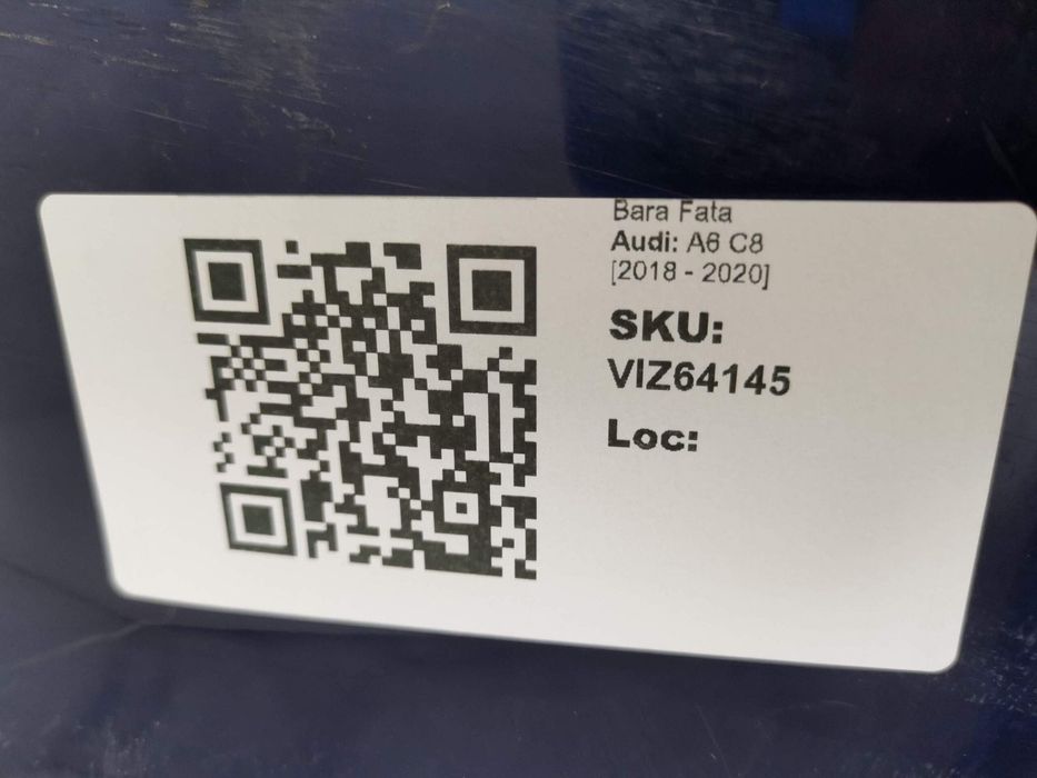 Предна броня Ауди А6 / Audi A6 C8 S-Line Оригинална В добро състояние