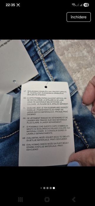 Blugi skinny in 2 nuante