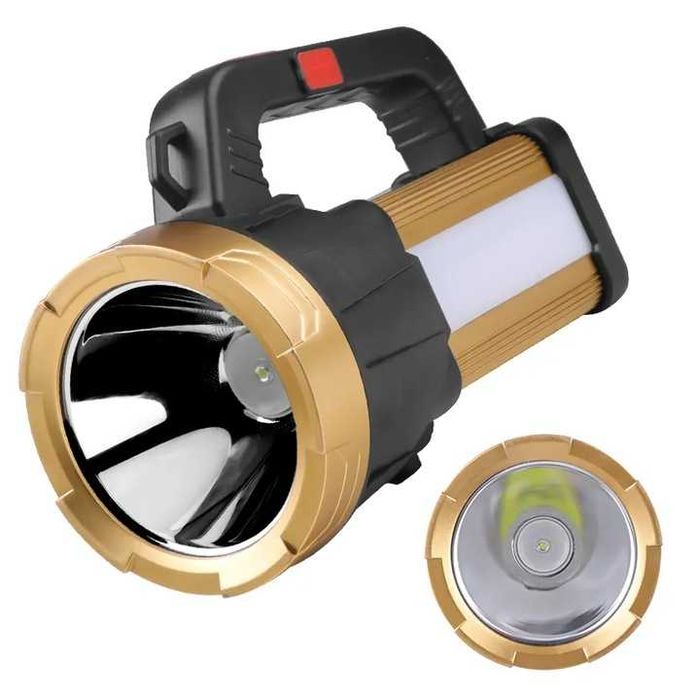 Led фенер 10W с батерия, USB зареждане, странична светлина KJ6801